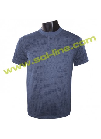 Pro Mesh Two Button Down Navy Blue Baseball Jerseys